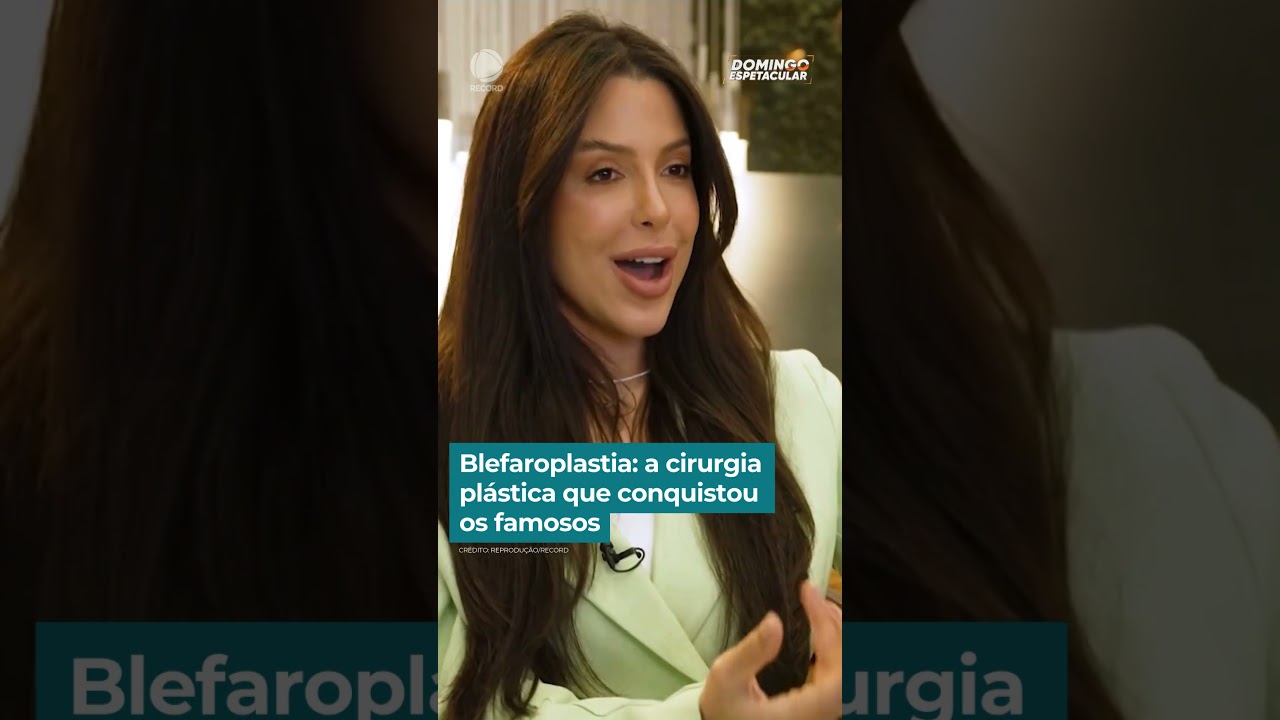 Blefaroplastia: a cirurgia plástica que conquistou os famosos | #DomingoEspetacular #shorts