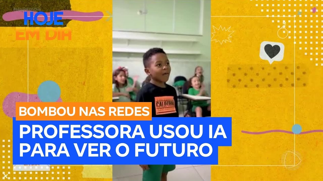 Bombou nas Redes: professora usa IA para mostrar futuro a alunos e emociona a internet