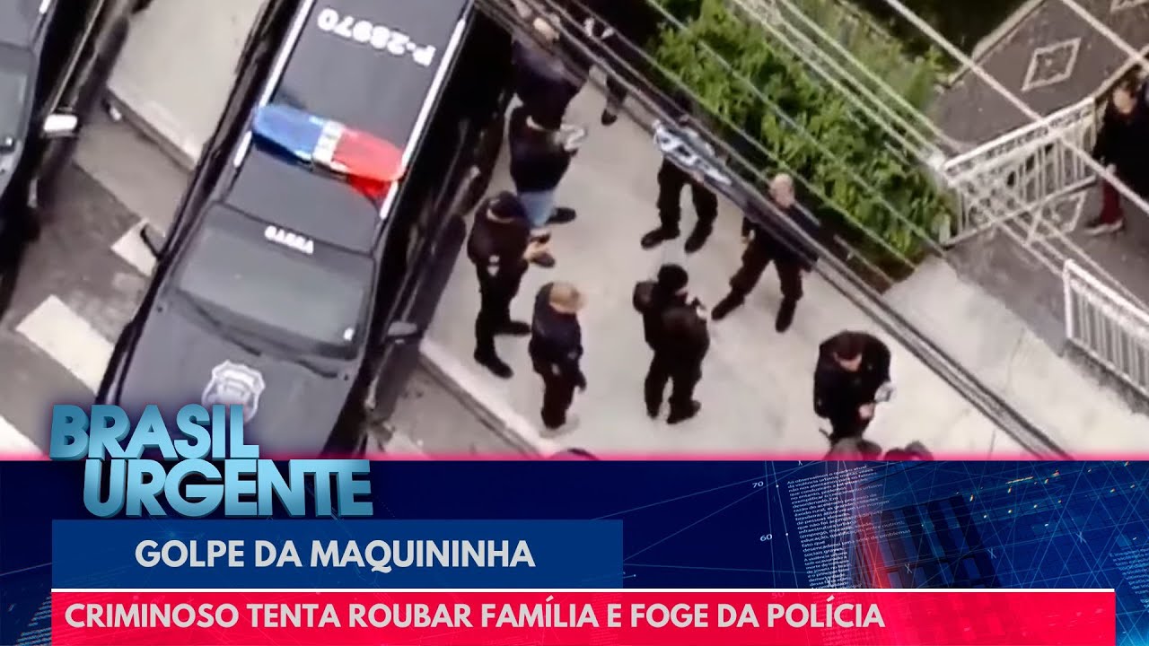Golpe da maquininha: criminoso tenta roubar família | Brasil Urgente