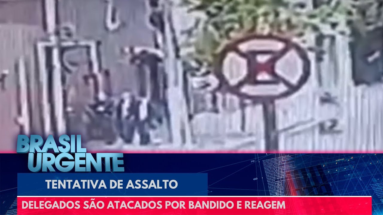 Ladrão é ferido por 3 delegados após tentar assaltá-los | Brasil Urgente