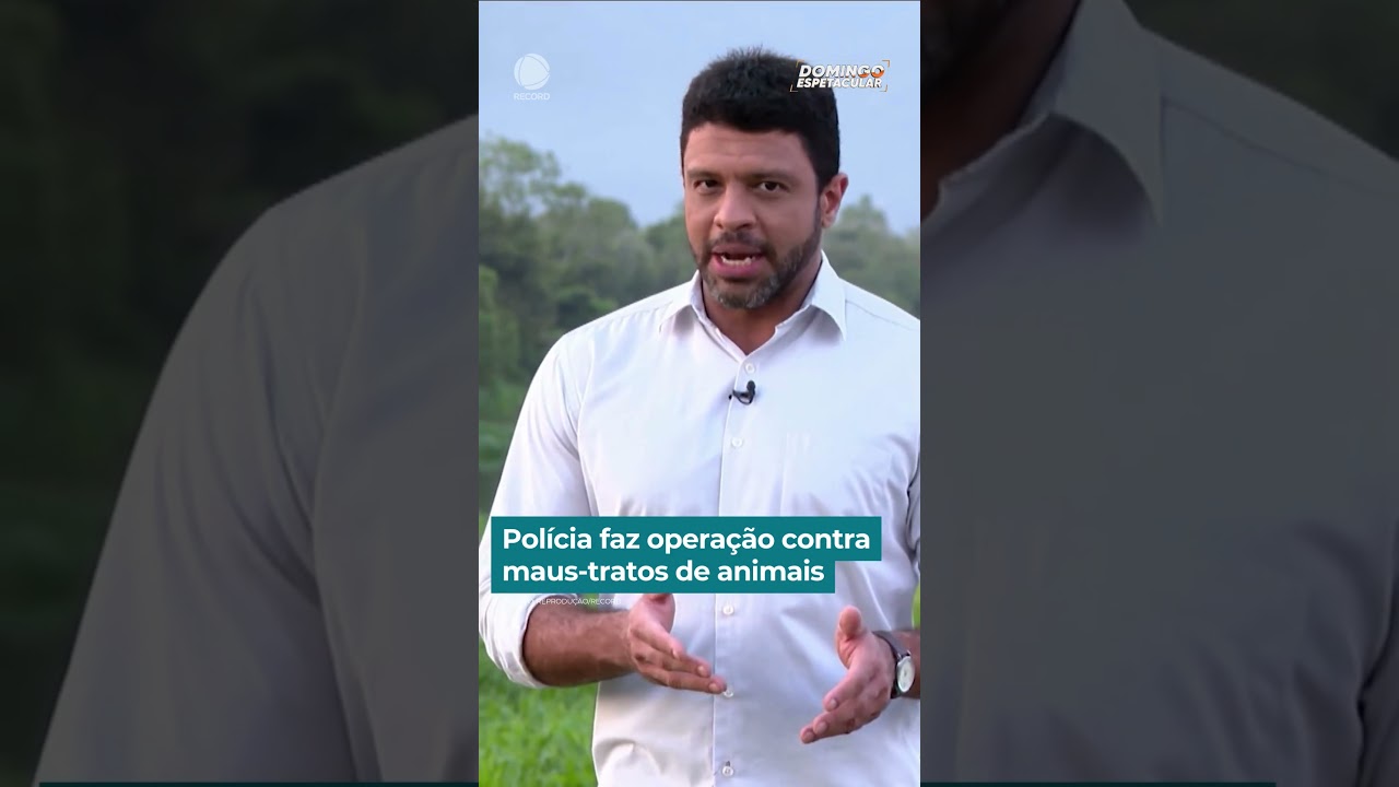 Polícia faz operação contra maus-tratos de animais | #DomingoEspetacular #Shorts