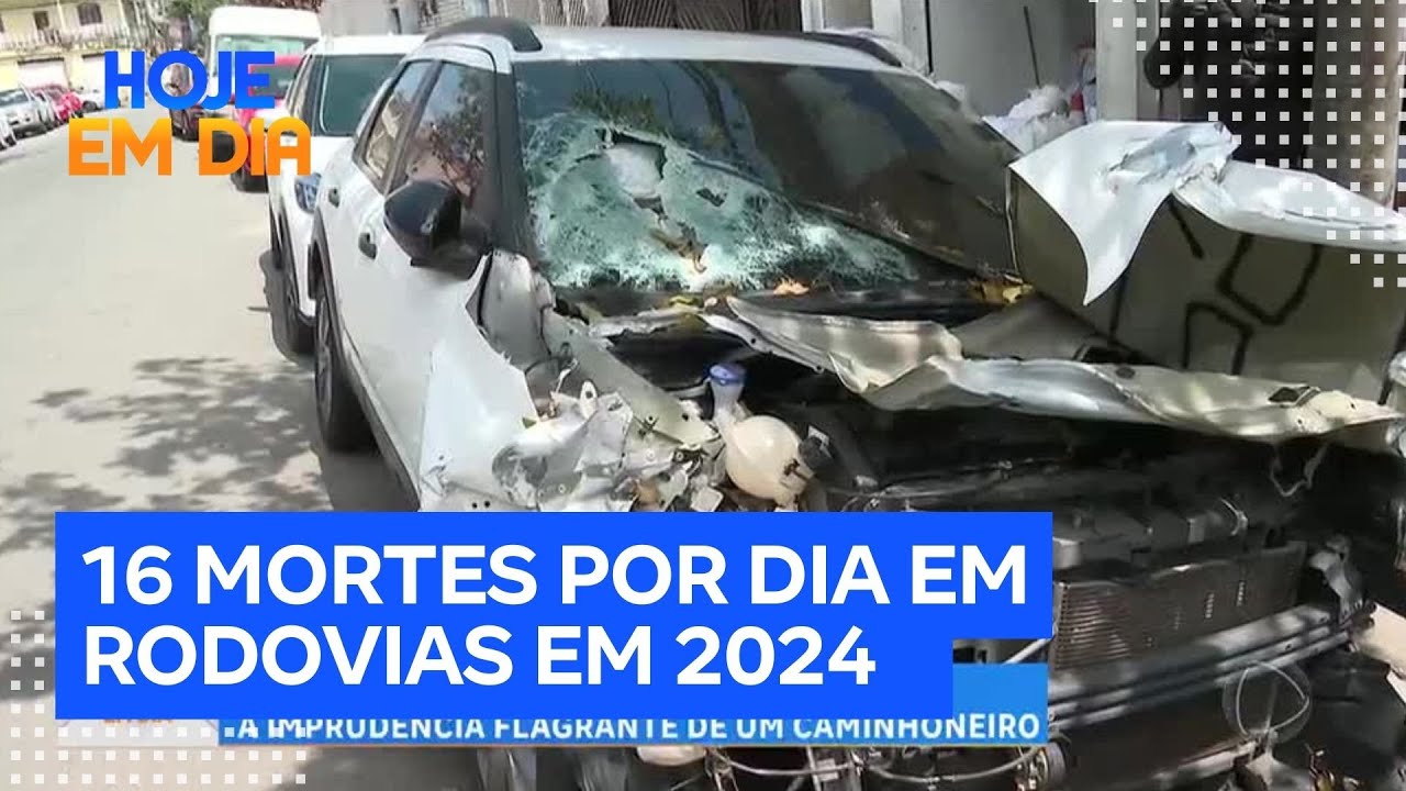 Rodovias federais têm média de 16 mortes por dia em 2024