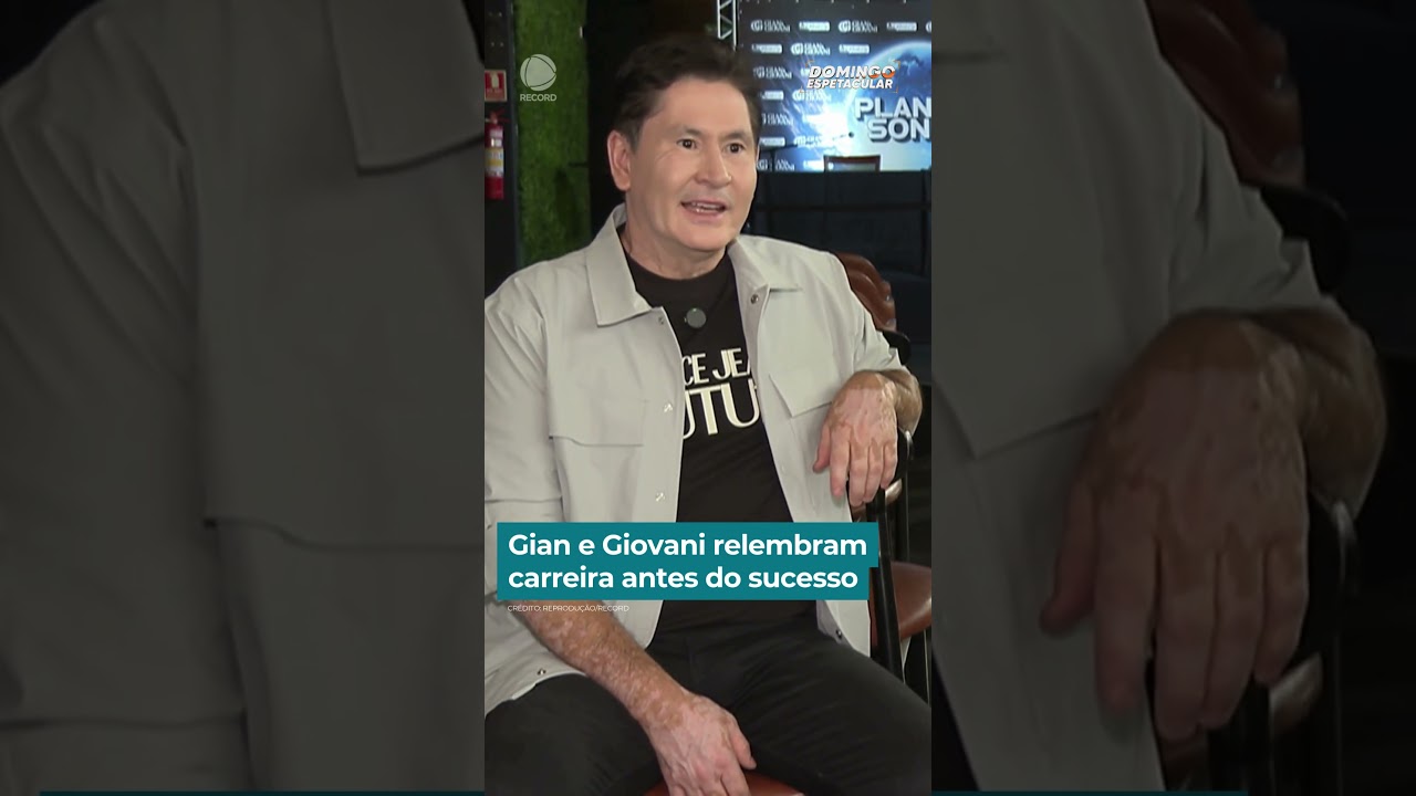 Gian e Giovani relembram carreira antes do sucesso | #DomingoEspetacular #Shorts