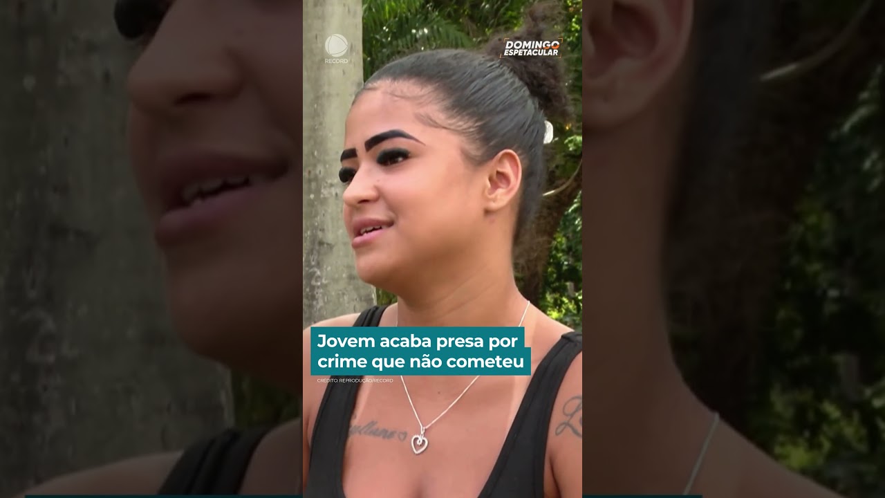 Jovem acaba presa por crime que não cometeu | #DomingoEspetacular #Shorts