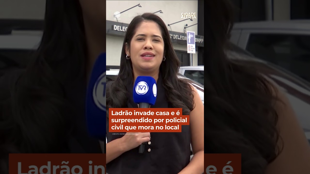 Ladrão invade casa e é surpreendido por policial civil que mora no local #cidadealerta #shorts