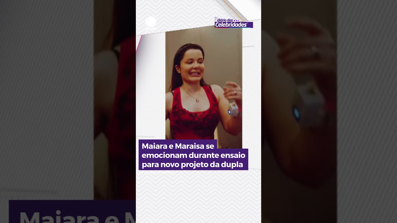 Maiara e Maraisa se emocionam durante ensaio para novo projeto da dupla #HojeEmDia #Shorts
