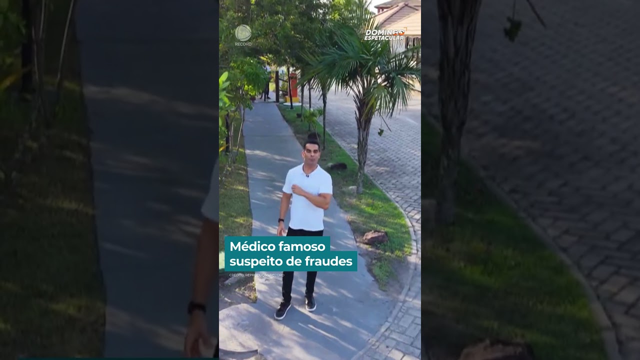 Médico famoso suspeito de fraudes | #DomingoEspetacular #Shorts