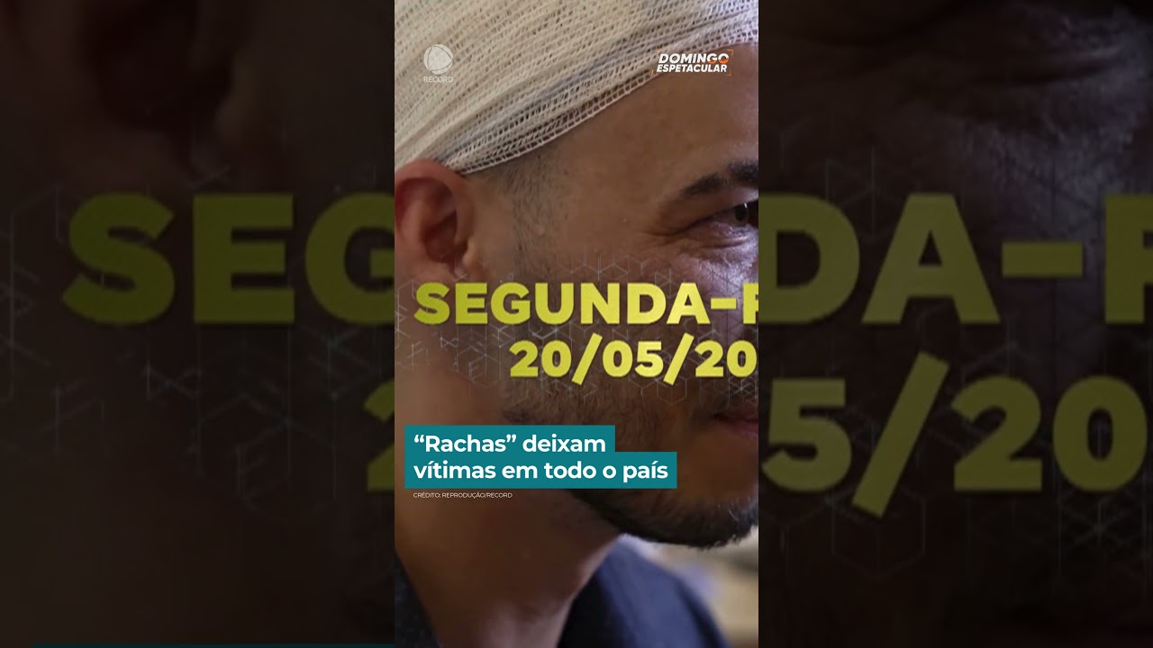 “Rachas” deixam vítimas em todo o país | #DomingoEspetacular #Shorts