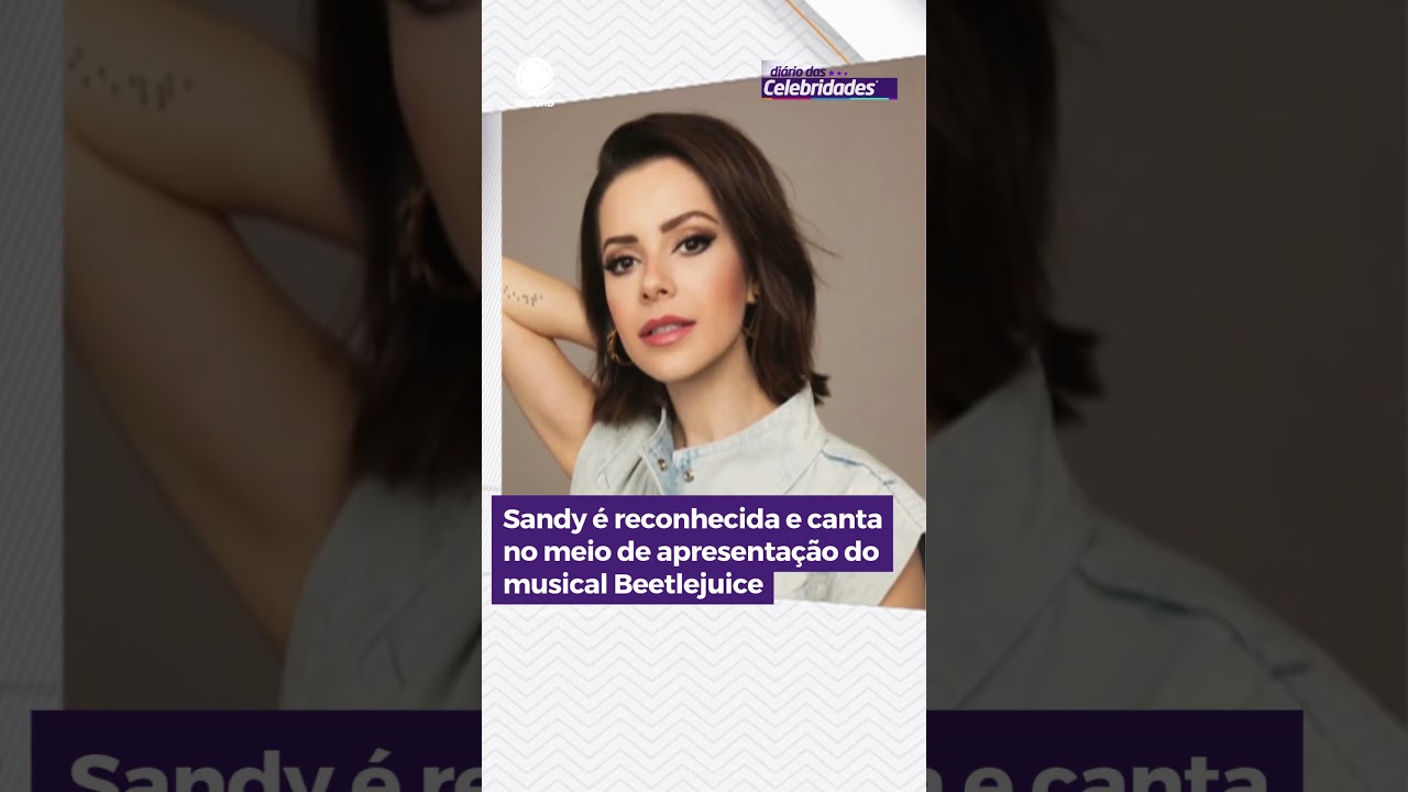 Sandy é reconhecida e canta no meio de apresentação do musical Beetlejuice #HojeEmDia #Shorts