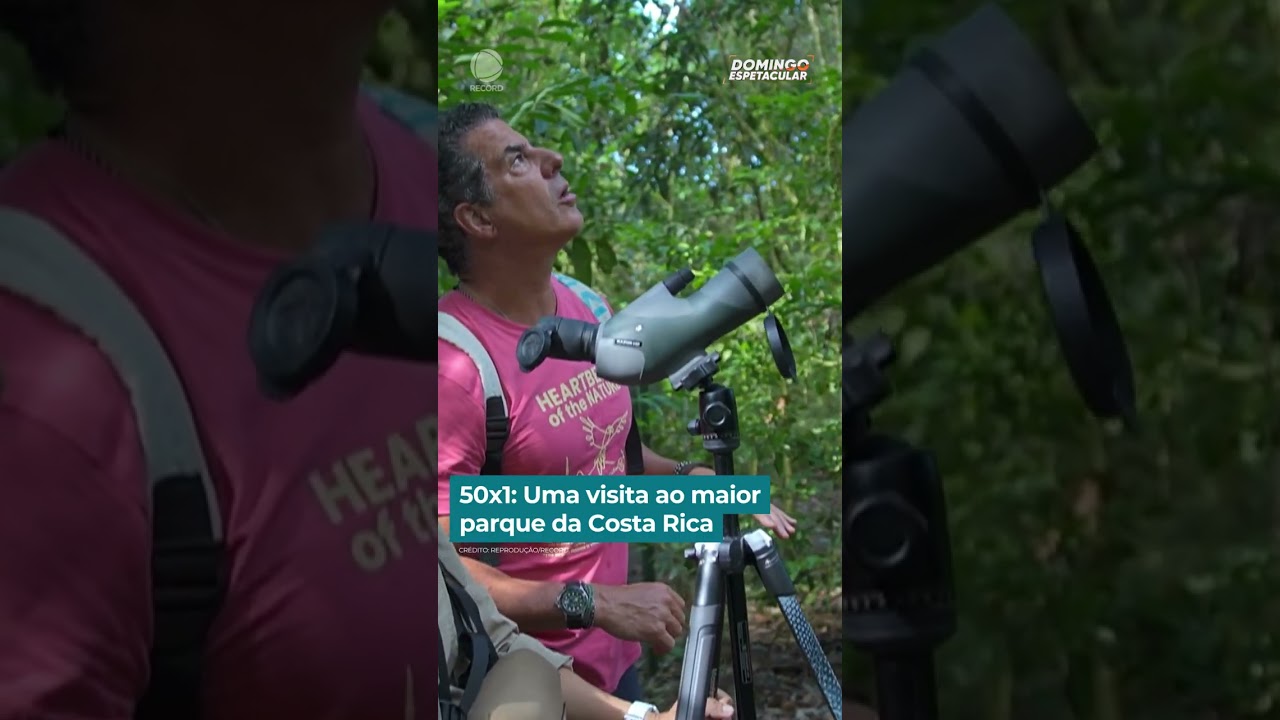 #50×1: Uma visita ao maior parque da Costa Rica | #DomingoEspetacular #shorts