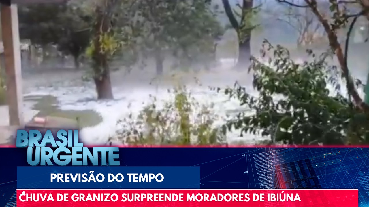Chuva de granizo atinge região de Ibiúna, no interior de SP | Brasil Urgente