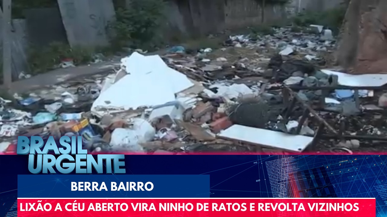 Lixão a céu aberto atrai ratos e revolta moradores | Brasil Urgente